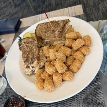 Bayview Pub & Grill - Turkey Reuben and tater tots - Burgers Near Me - Clearwater, Florida