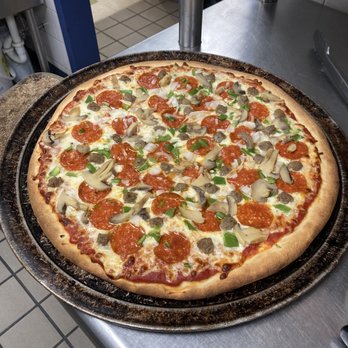 Lighthouse Lanes - Large Supreme Pizza - Bowling Near Me - Oswego, New York Lighthouse Lanes - Large Supreme Pizza - Bowling Near Me - Oswego, New York