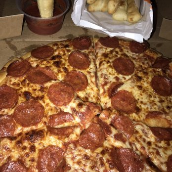 Little Caesars Pizza - Pepperoni pizza and crazy bread with sauce - Pizza Near Me - Hilo, Hawaii Little Caesars Pizza - Pepperoni pizza and crazy bread with sauce - Pizza Near Me - Hilo, Hawaii