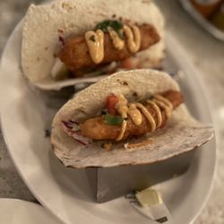 Rodney's Oyster House Calgary - Haddock Tacos