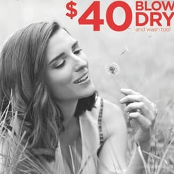 Blow Dry Bar - $40 blow dry. We blow your hair, not your cash.