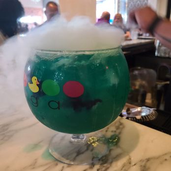 Sugar Factory - $40 cotton candy fish bowl - it was tasty to some degree. However, it also tasted like pure sugar and pricey. - Desserts Near Me - Jacksonville, Florida Sugar Factory - $40 cotton candy fish bowl - it was tasty to some degree. However, it also tasted like pure sugar and pricey. - Desserts Near Me - Jacksonville, Florida
