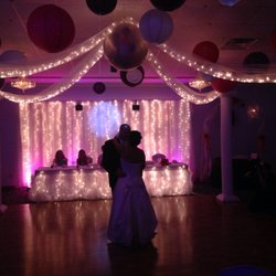 Always A  Party and Abby's Loft florist - Dance floor, backdrop, head table decor