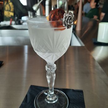 Concrete Rose - La Manzana - made by bartender Monica - Cocktail Bars Near Me - Houston, Texas Concrete Rose - La Manzana - made by bartender Monica - Cocktail Bars Near Me - Houston, Texas