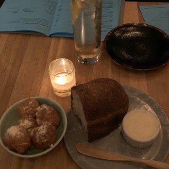 Ok Omens - Warm beignet Bread and Brie butter - Wine Bars Near Me - Portland, Oregon Ok Omens - Warm beignet Bread and Brie butter - Wine Bars Near Me - Portland, Oregon
