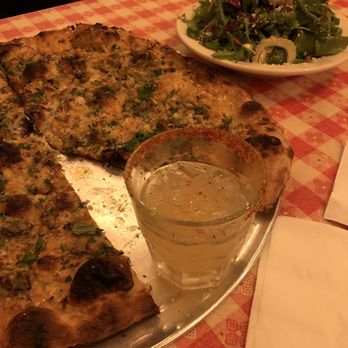 Dimo's Apizza - The Tribute A.K.A White Clam Pizza, salad - Pizza Near Me - Portland, Oregon