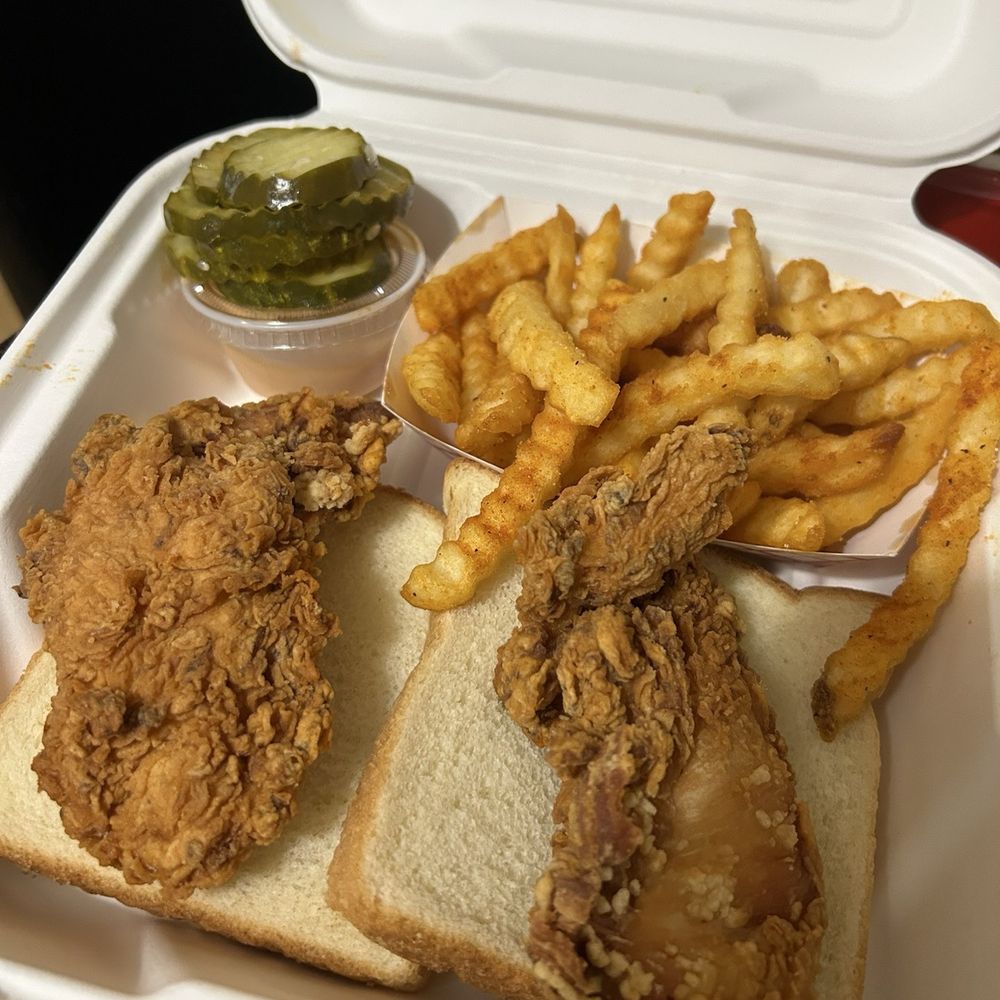 Dave's Hot Chicken - Dave's #1 2 Tenders w/ Fries - Chicken Shop Near Me - Spokane, Washington Dave's Hot Chicken - Dave's #1 2 Tenders w/ Fries - Chicken Shop Near Me - Spokane, Washington