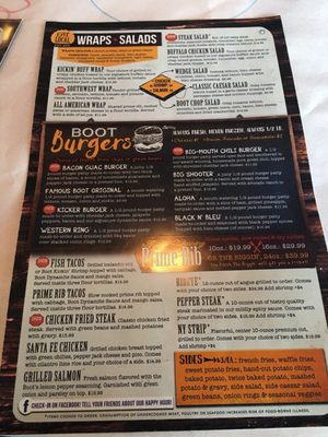 Menu photo 4 The Boot Grill Loveland, CO Menu photo 4 The Boot Grill Loveland, CO