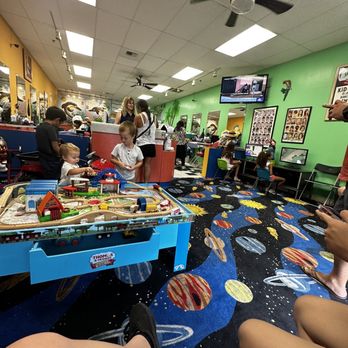 Tooncuts - The waiting area with toys for kids to play - Barbers Near Me - Murrieta, California Tooncuts - The waiting area with toys for kids to play - Barbers Near Me - Murrieta, California