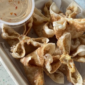 Bua Thai Restaurant - Crab Rangoons with a really thin sweet sauce - Thai Near Me - Aurora, Colorado Bua Thai Restaurant - Crab Rangoons with a really thin sweet sauce - Thai Near Me - Aurora, Colorado