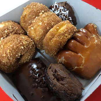 Friendly Donut House - The best donuts in Vegas! 1st time getting the chocolate chip filling donut. So good! All are amazing. You won't be disappointed - Donuts Near Me - Henderson, Nevada