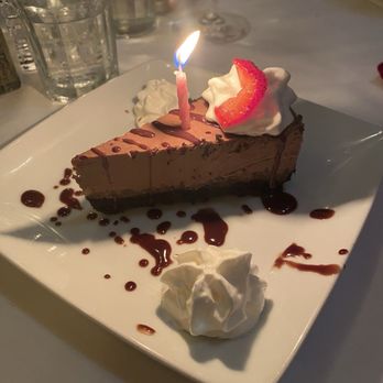 The Sow's Ear - Complimentary chocolate cheesecake - Cafes Near Me - Cambria, California