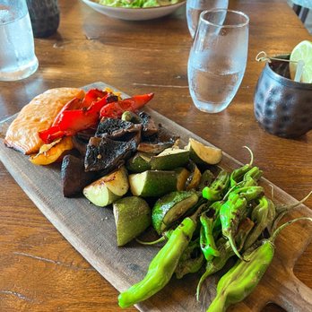 Tavern & Table - Wood fired veggies with side of salmon - New American Near Me - Mt. Pleasant, South Carolina Tavern & Table - Wood fired veggies with side of salmon - New American Near Me - Mt. Pleasant, South Carolina
