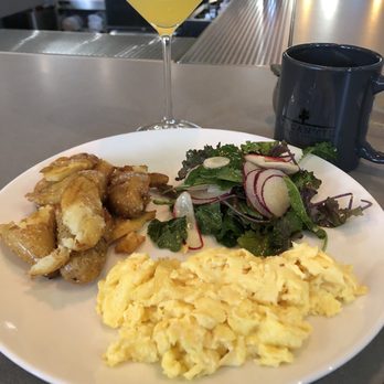 Mercantile - Ala cart potatoes scrambled egg and radish salad - New American Near Me - Denver, Colorado Mercantile - Ala cart potatoes scrambled egg and radish salad - New American Near Me - Denver, Colorado