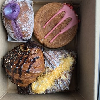 Sebastian Bakehouse - Ube Cream Donut, Lap Xuong Sausage and Cheese, Ensaymada Croissant, and Berry Shortcake New York Roll - Bakeries Near Me - Cincinnati, Ohio Sebastian Bakehouse - Ube Cream Donut, Lap Xuong Sausage and Cheese, Ensaymada Croissant, and Berry Shortcake New York Roll - Bakeries Near Me - Cincinnati, Ohio