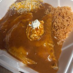 Enchiladas ch/steak/ pork