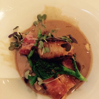 Marmalade - Scallop and pork belly special- peanut and lime sauce and broccoli rabe. - Caribbean Near Me - San Juan, Puerto Rico Marmalade - Scallop and pork belly special- peanut and lime sauce and broccoli rabe. - Caribbean Near Me - San Juan, Puerto Rico