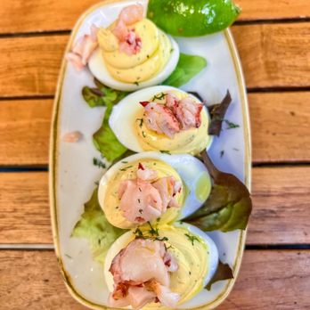 Monkeypod Kitchen - Lobster Deviled Eggs - Hawaiian Near Me - Kapolei, Hawaii Monkeypod Kitchen - Lobster Deviled Eggs - Hawaiian Near Me - Kapolei, Hawaii