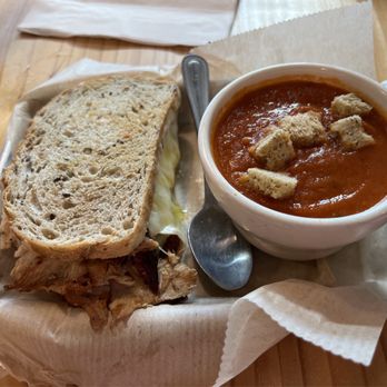 Revival Eastside Eatery - Personized sandwich: The Trinity with roasted turkey and tomato soup. - Sandwiches Near Me - Waco, Texas Revival Eastside Eatery - Personized sandwich: The Trinity with roasted turkey and tomato soup. - Sandwiches Near Me - Waco, Texas