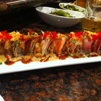 Amakara - Spicy Crunchy Rainbow Roll. - Sushi Bars Near Me - Dublin, California Amakara - Spicy Crunchy Rainbow Roll. - Sushi Bars Near Me - Dublin, California