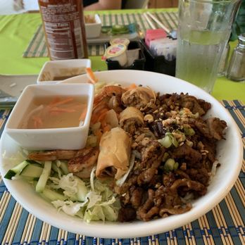 Oasis vietnamese restaurant - Pork and shrimp vermicelli - Vietnamese Near Me - Lake George, New York Oasis vietnamese restaurant - Pork and shrimp vermicelli - Vietnamese Near Me - Lake George, New York