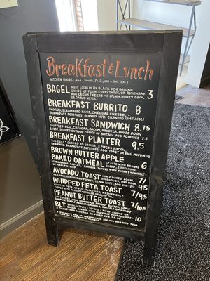 Menu photo 3 Porchlight Coffee Akron, OH
