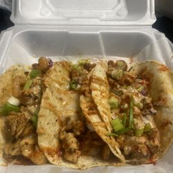 The Gumbo Dude - I had the tacos and seafood gumbo! It's absolutely delicious so GO!
