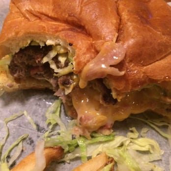 Dan's Place - Bacon and cheese stuffed burger - Pizza Near Me - West Greenwich, Rhode Island Dan's Place - Bacon and cheese stuffed burger - Pizza Near Me - West Greenwich, Rhode Island