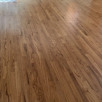 AK Hardwood Floors - Golden oak stain on red oak floors. - Flooring Near Me