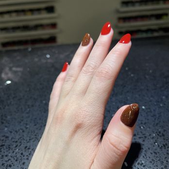Red Bottle Nail Bar - SNS Dip with Nails Extensions - Nail Salons Near Me - University Place, Washington Red Bottle Nail Bar - SNS Dip with Nails Extensions - Nail Salons Near Me - University Place, Washington