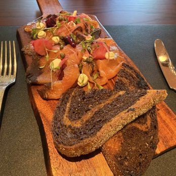 Perseid - Pastrami cured salmon - Breakfast & Brunch Near Me - Houston, Texas Perseid - Pastrami cured salmon - Breakfast & Brunch Near Me - Houston, Texas