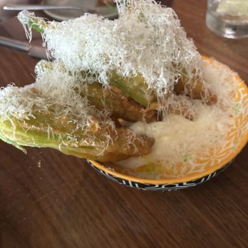 Trani's Dockside Station - Squash blossoms - Seafood Near Me - San Pedro, California Trani's Dockside Station - Squash blossoms - Seafood Near Me - San Pedro, California