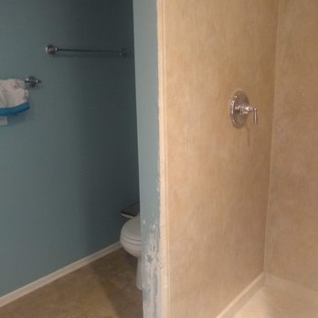 Payless Bath Makeover - wall was messed up - i knew this might be part of the process they did their best to fix it up. But I'll still be hiring painters to repaint - General Contractors Near Me - Glendale, California Payless Bath Makeover - wall was messed up - i knew this might be part of the process they did their best to fix it up. But I'll still be hiring painters to repaint - General Contractors Near Me - Glendale, California