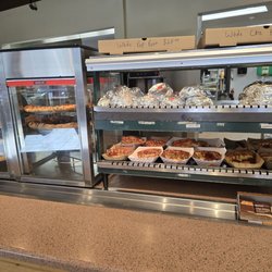 Grab and go hot food: hot dog, hamburger, cheese burger, cheese pizza, pepperoni pizza