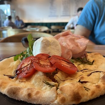 Capriccio - Burrata e'mortadella focaccia - Italian Near Me - Miami, Florida Capriccio - Burrata e'mortadella focaccia - Italian Near Me - Miami, Florida