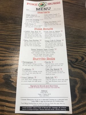 Menu photo 6 Poke Burri Raleigh Raleigh, NC Menu photo 6 Poke Burri Raleigh Raleigh, NC