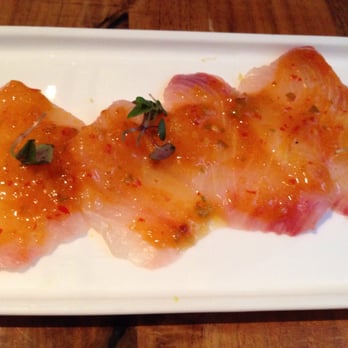 Redbird - DineLA. Crudo. Tasty and slightly spicy kick to it. Recommended. - New American Near Me - Los Angeles, California