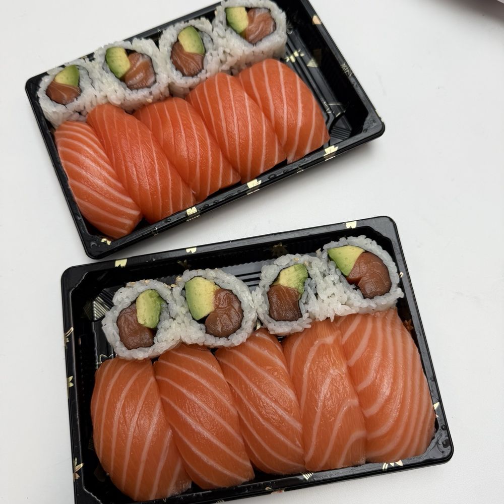 Salmon Roll + Salmon Avocado Roll