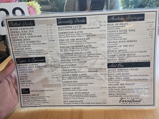 Menu photo 2 Bayside Farmstead Café Bayside, CA Menu photo 2 Bayside Farmstead Café Bayside, CA