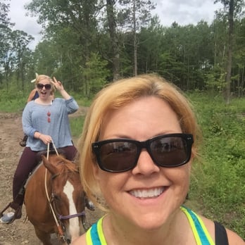 Outback Trail Rides - Quick pic of me on Jasper and my daughter - Horseback Riding Near Me - Pillager, Minnesota Outback Trail Rides - Quick pic of me on Jasper and my daughter - Horseback Riding Near Me - Pillager, Minnesota