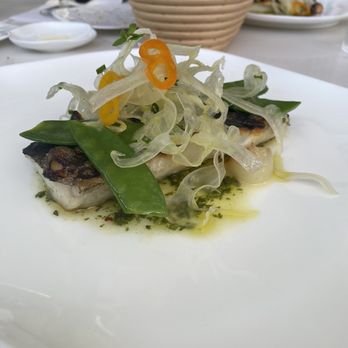 Le Jardinier - Burnt sea bass - French Near Me - Miami, Florida Le Jardinier - Burnt sea bass - French Near Me - Miami, Florida