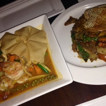 Enthaice Thai Kitchen - Jungle Shrimp Curry and Drunken Noodle with Beef, LOVED. Totally worth asking for it spicy. - Thai Near Me - Astoria, New York Enthaice Thai Kitchen - Jungle Shrimp Curry and Drunken Noodle with Beef, LOVED. Totally worth asking for it spicy. - Thai Near Me - Astoria, New York