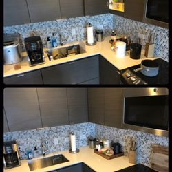 Swept Clean - Swept Basic (Cleaned all open surfaces and reorganized counter space)