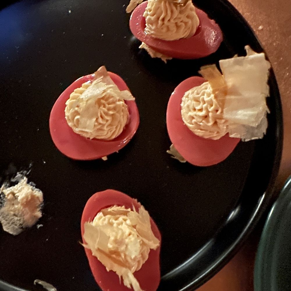 The Sick Stag - Pickled beet, deviled eggs with salmon mousse! - Cocktail Bars Near Me - Nampa, Idaho The Sick Stag - Pickled beet, deviled eggs with salmon mousse! - Cocktail Bars Near Me - Nampa, Idaho