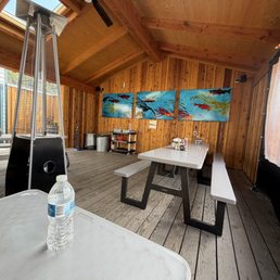 Inside enclosed patio Inside enclosed patio