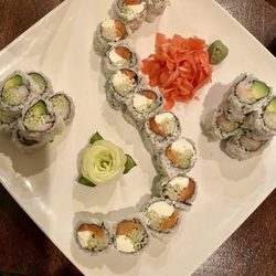 Wild Ginger - Philly roll surrounded by California roll.