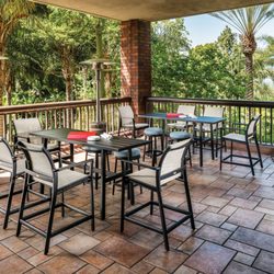 United Home & Patio - Gensun Casual Aluminum Patio Furniture Bar and Counter Height Sets Available In Store Come Visit Us at 441 Summer Street, Stamford, CT