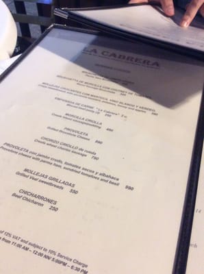 Menu photo 2 La Cabrera Makati, NCR