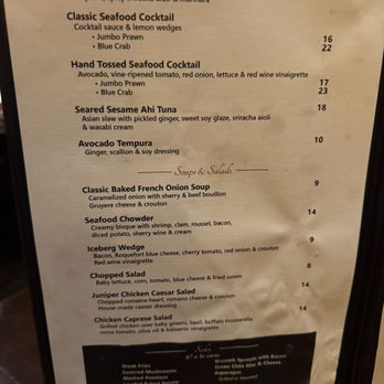 Juniper Steakhouse - Menu - Steakhouses Near Me - Bernalillo, New Mexico