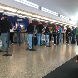 Budget Car & Truck Rental of Tucson - Budget line just SLOWLY moving with one clerk.
